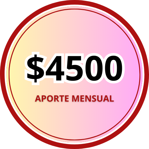 Aporte de $4500 mensual